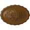 Ekena Millwork Oxford Ceiling Medallion, Hand-Painted Smokey Topaz, 16 7/8"W x 11 3/4"H x 1 1/2"P CM16OXSTF - alternate 1